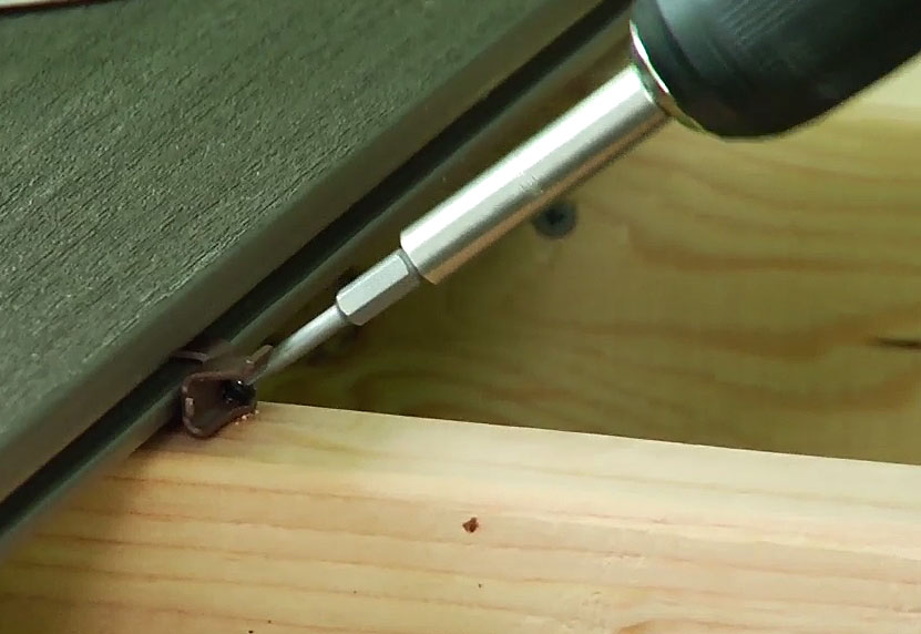 Installing clip in Azek board