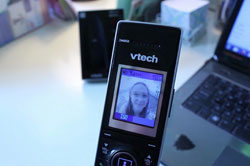 Using the VTech IS7121-2 video doorbell phone handset 
