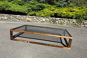 Stained finished strawberry cage