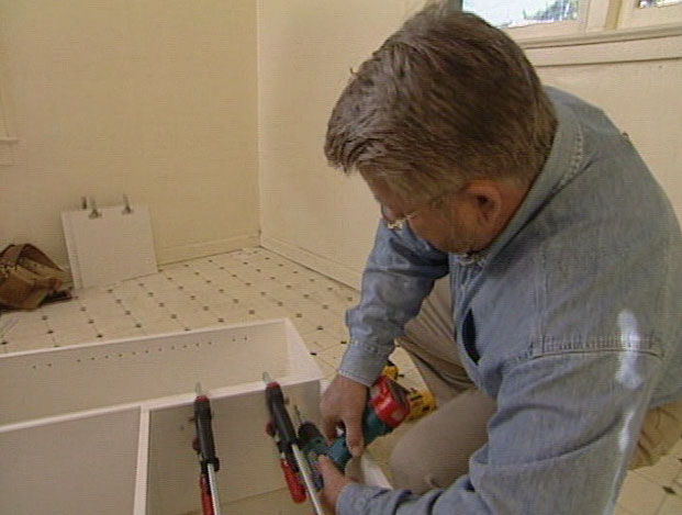 Man using drill