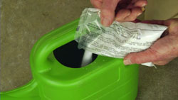 Adding Rustoleum's etching agent (citric acid crystals) to water