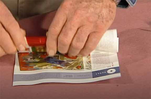 Man storing paint brush