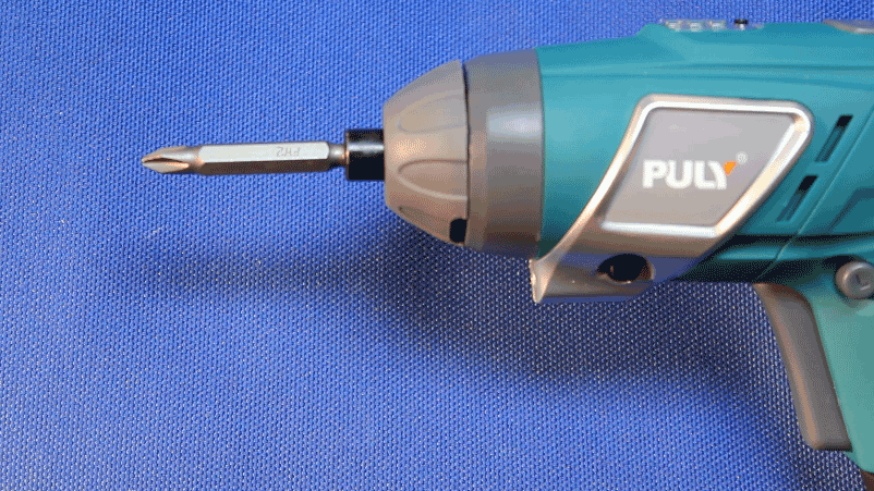 Changing cordless drill from standard to a right angle 